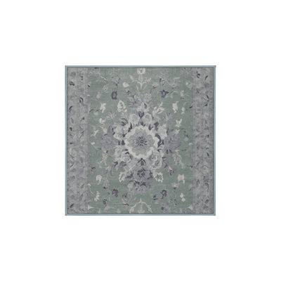 Silky Soft Plush Blue Area Rug