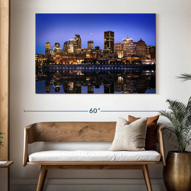 Nicci Bright Montreal Skyline, 34" H x 51" W