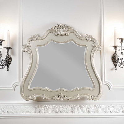Miroir 51 po x 47 po BENTE, finition champagne