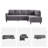95" Upholstered L Shaped Sofa Modern Sectional-926521334