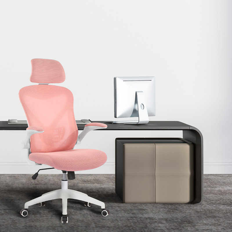 Chaise de travail en filet Molina, Rose