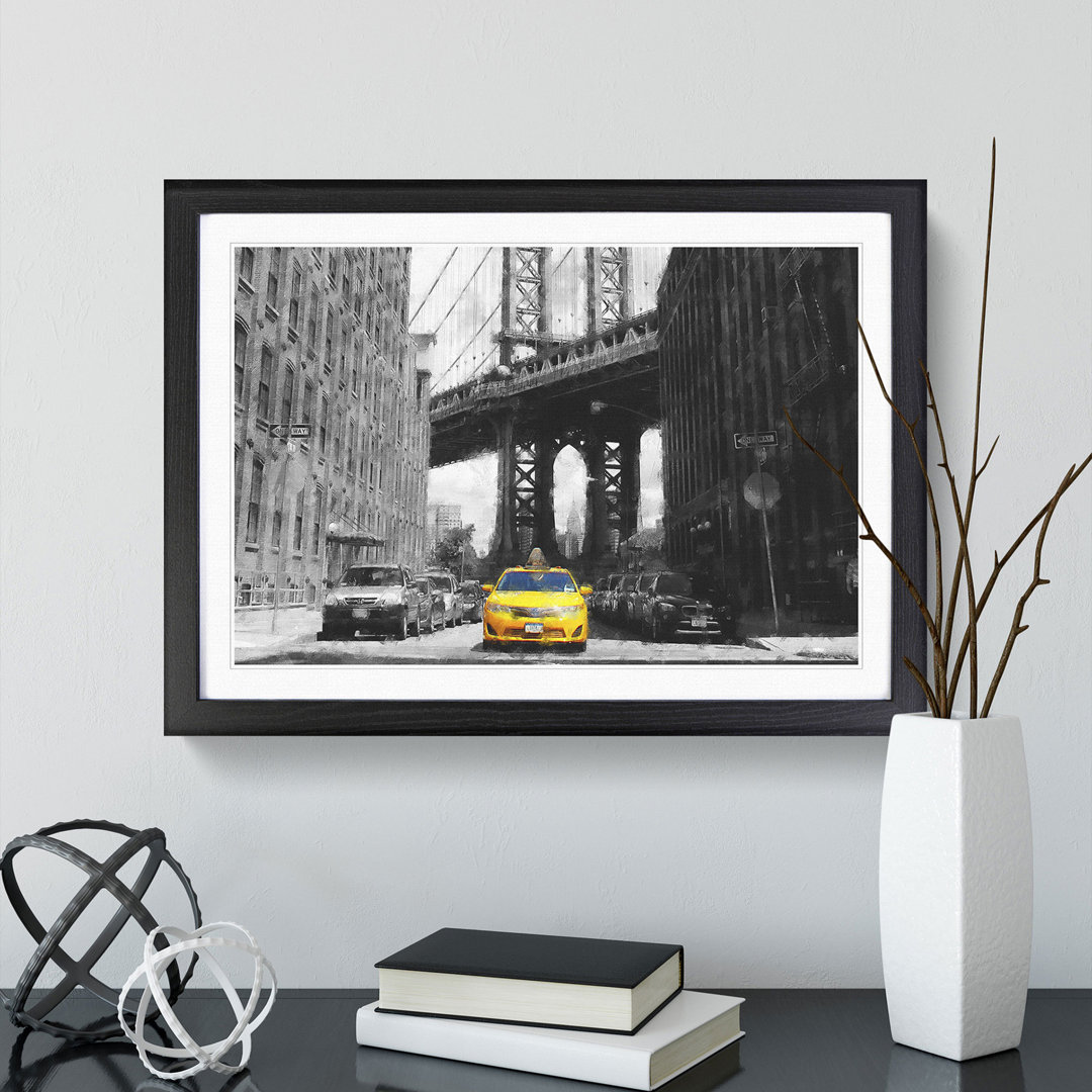 Yellow Taxi Cab Vol.1 - Framed Print