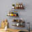 3+1 Tier Bathroom Floating Shelves Over Toilet, 15.8In Farmhouse Rustic Wood Shelves, Wall Decor For Bathroom, Living Room,Bedroom And Kitchen (Dark Brown)