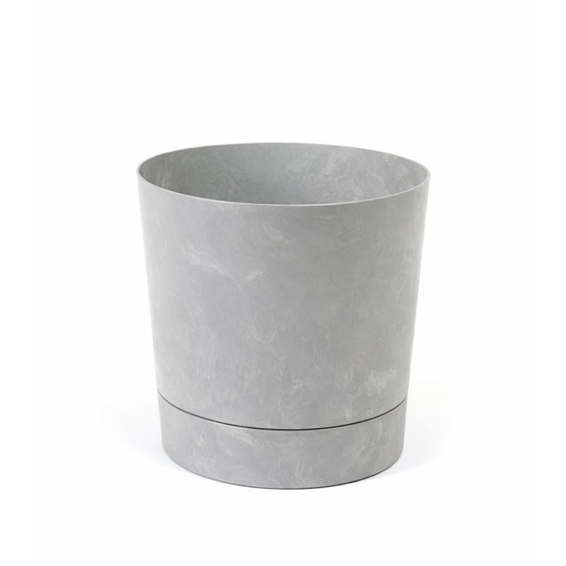 Suvanna Pot Planter, 36.8cm H x 35cm W x 35cm D, Grey
