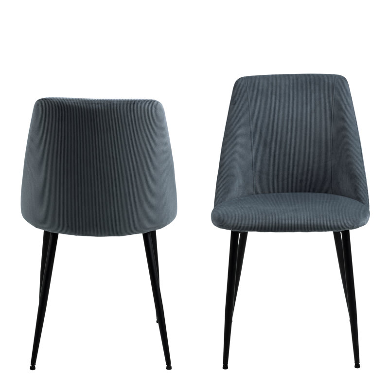 Manohar 48.5cm H Upholstered Side Chair, Grey