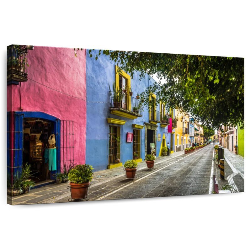 Sirci, rue mexicaine, H 32 po x l 48 po