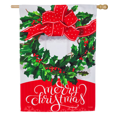 Esquivel Double Sided 18'' H x 12.5'' W Polyester Christmas House Flag