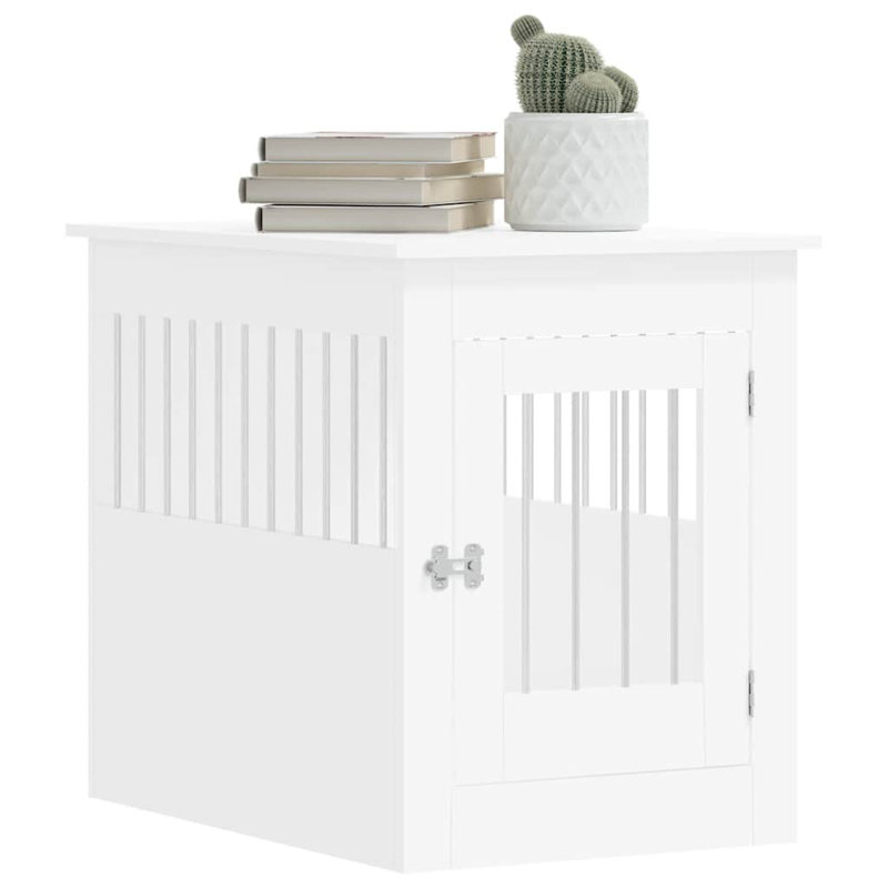 Pet Crate, White, 68cm H x 55cm W x 80cm D