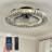 Modern Crystal Ceiling Fan With Light, 6 Speeds, Remote & App Control, Dimmable LED, Bedroom & Living Room-265643550