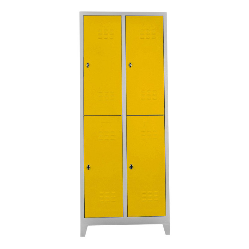 Armoire de rangement Locker, H 78,7 po x l 26,4 po x P 14,6 po, Jaune