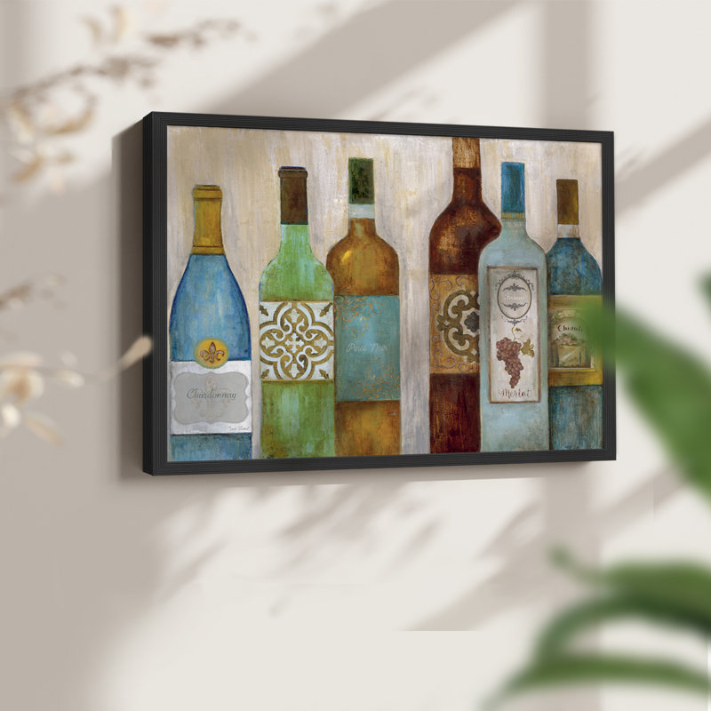 Dégustation de vin - Impression encadrée - Restickable, H 22 po x l 28 po, Noir, noir, noir, noir