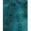 Tapis unique noué à la main Vibrance - bleu, 11 pi 10 po x 18 pi 10 po