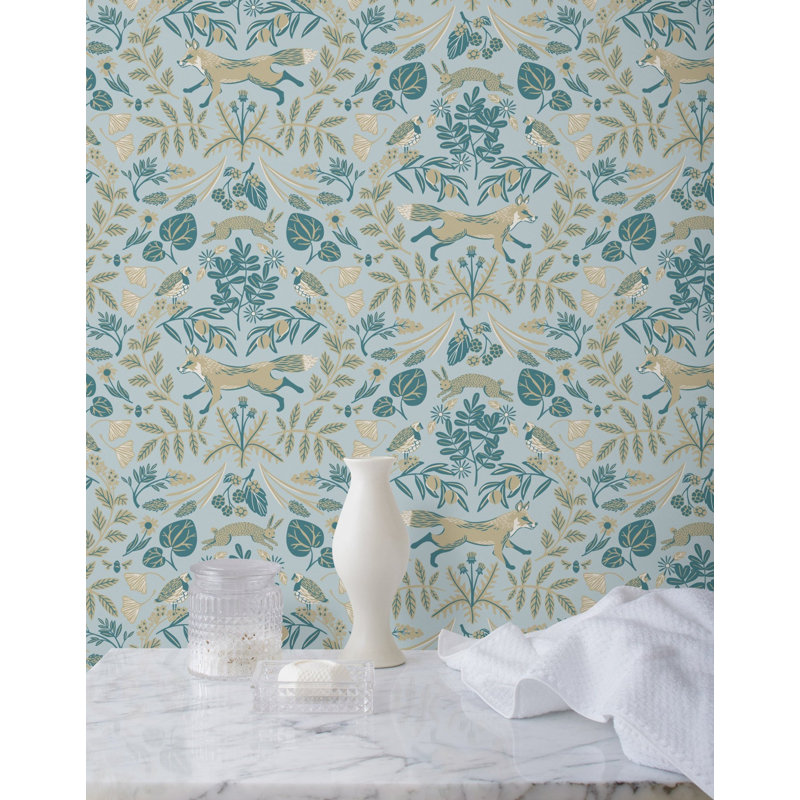 Piedmont Wallpaper | Peel and stick / P&S Roll - 27" x 18', Taupe