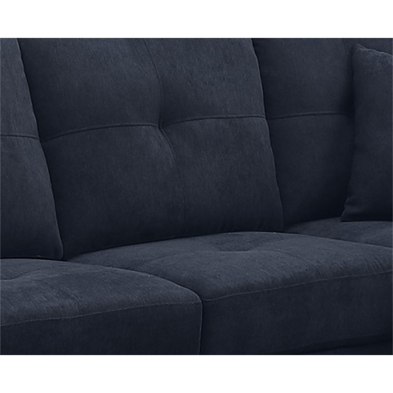Canapé modulaire, Velours bleu foncé