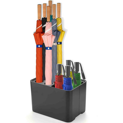 Black Umbrella Stand, Entryway Umbrella Organizer