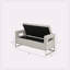 Banc de rangement rabattable avec accoudoirs