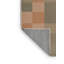 Tapis brun à carreaux lavable à la machine-453122038