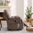 Microfiber/Microsuede and Wood Frame Power Lift Recliner with Heated Massage-1959453166