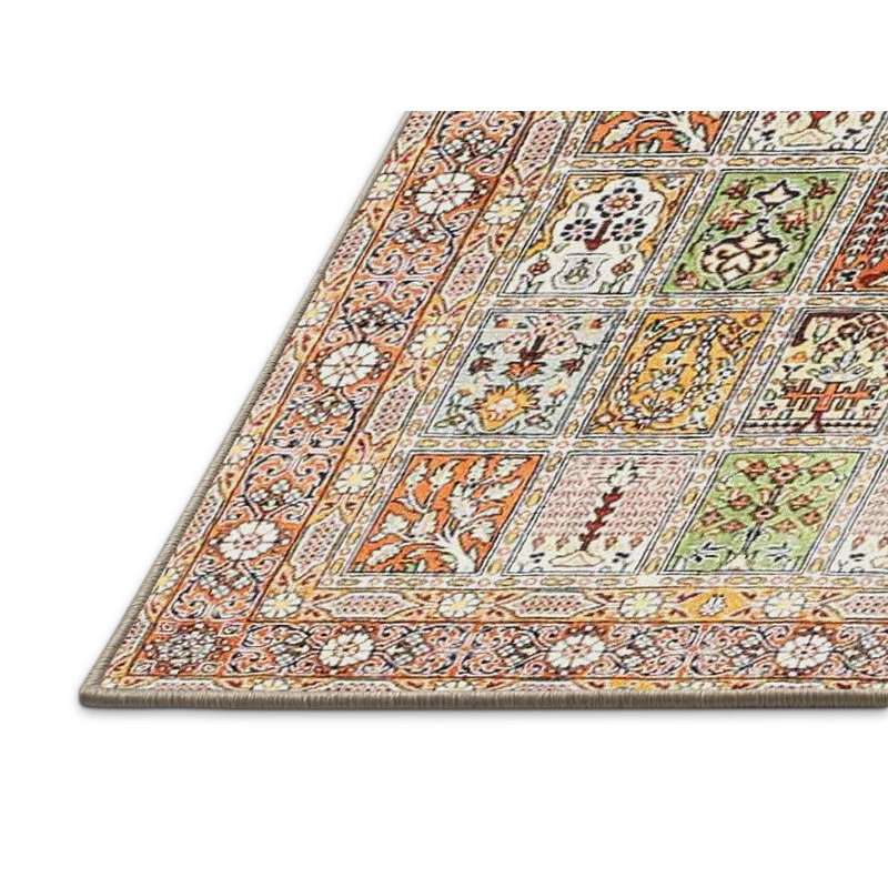 Tapis oriental rose / orange, Rectangle 8 pi x 12 pi