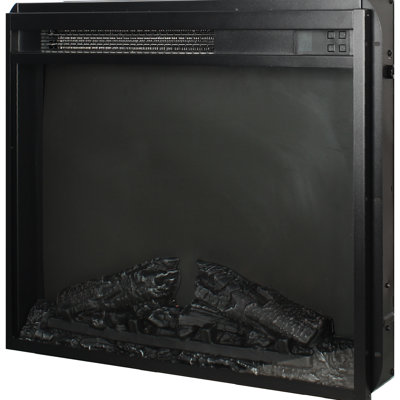 Ultra Thin 23 Inch Electric Fireplace Insert, Realistic Flame, Remote Control, Timer, Overheat , 1400W Heat, 5000 /H, 11 Temp Settings, 4 Adjustable Brightness, For 2000 - 2020 Furnitures Log & Suits
