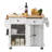 Maiara Solid Wood Top Kitchen Island
