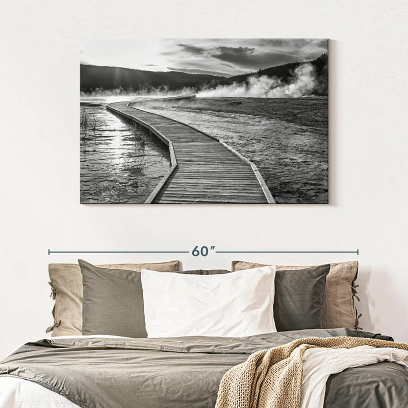 Lilie Monochrome Boardwalk, 32" H x 48" W