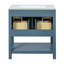 Armoire en bois bleue-658437983
