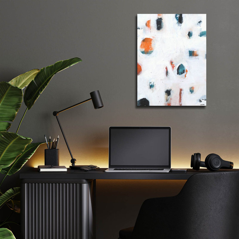 Art mural en verre acrylique "dehors là-bas 2" par Jan Weiss, H 16 po x l 12 po x P 0,13 po