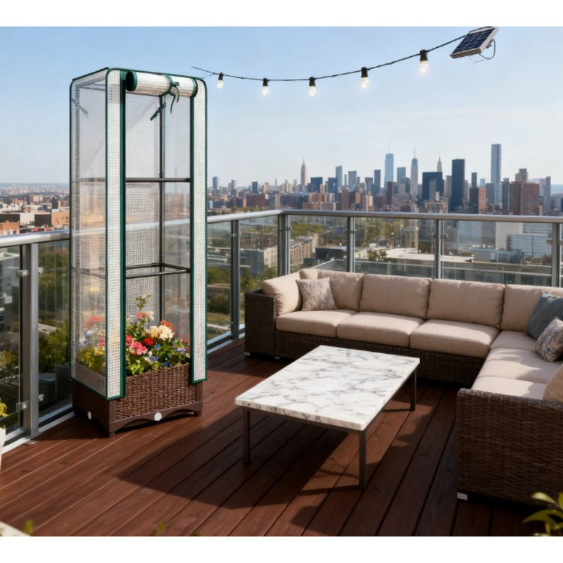 Treillis peu encombrant avec structure en acier, conception portative moderne pour les jardins