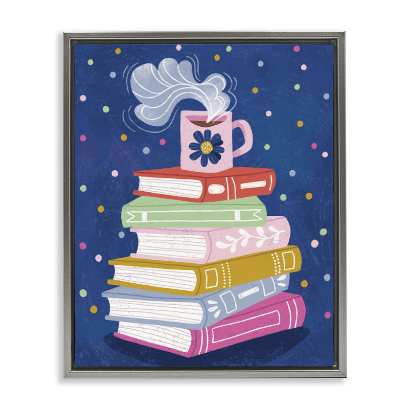 Cadre flottant pour livres et grandes tasses, design par Vanessa Stoilova, H 21 po x l 17 po, Cadre flottant gris lustré
