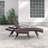 Billur Outdoor Wicker Chaise Lounge with Table-1648367594
