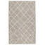 Tapis gris / ivoire à motif géométrique naturel Plateau (5 pi x 8 pi)-158831288