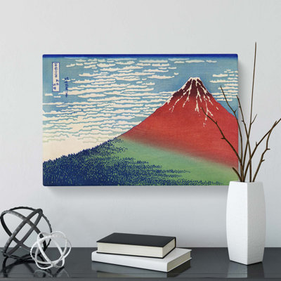 Fine Wind, Clear Morning by Katsushika Hokusai - Wrapped Canvas
