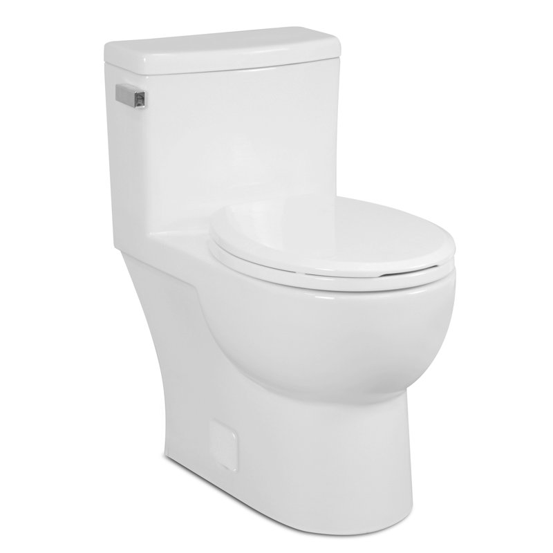 Icera Malibu II 1.28 Gallons GPF Round Comfort Height Floor Mounted Kit (Seat Included)