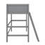 Lit mezzanine simple en bois avec échelle-916055668