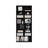 16-Shelf Multimedia Media Storage Tower Rack with Adjustable Shelves-1714862667