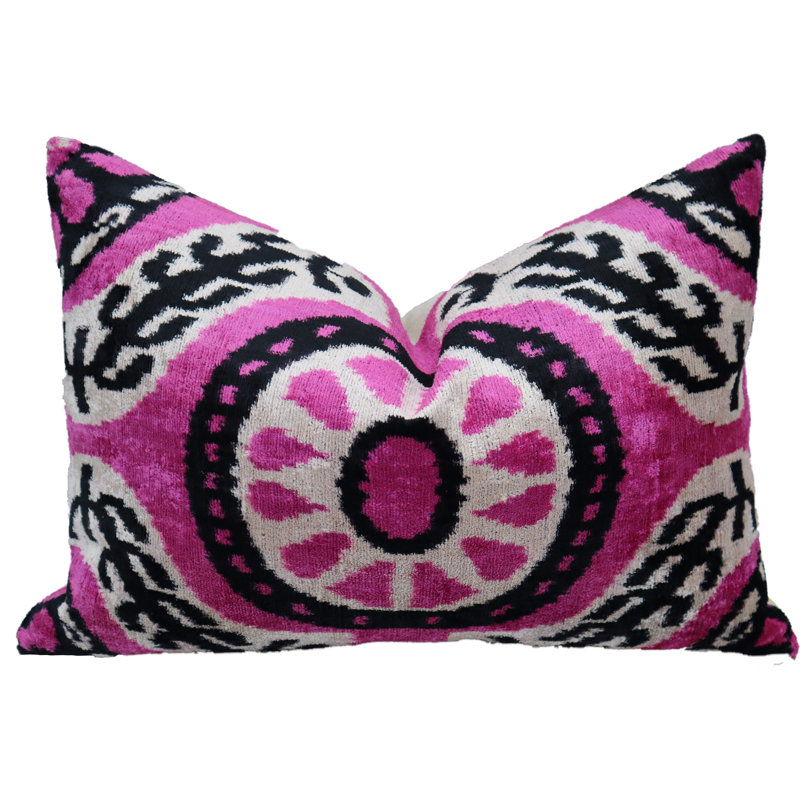 Housse de coussin décorative faite à la main de luxe et insert en plumes de canard de qualité supérieure
