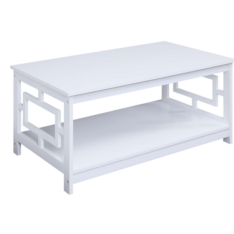 Ensemble de tables basses 3 pièces Carmeline, Blanc