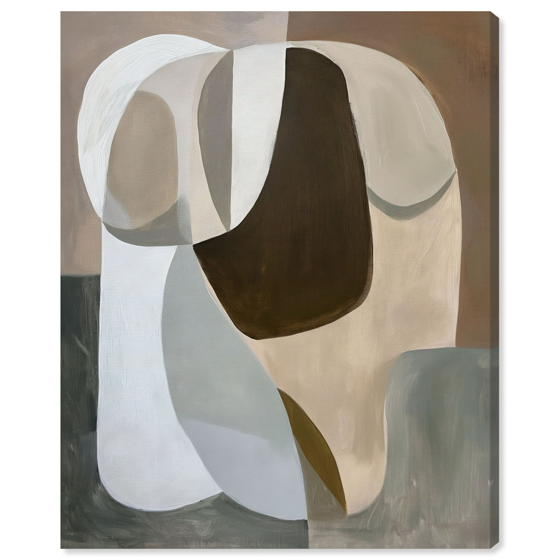 Breeze of Soft Shapes II Canvas Abstract Print by Oliver Gal, Black Frame, 16 x 20, 20"H x 16"W, Canvas Unframed