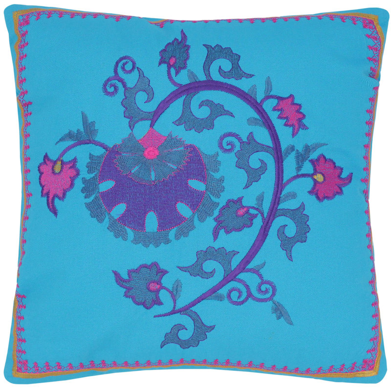Housse de coussin carré en coton et insert Eustolia par Arshs Fine Rugs