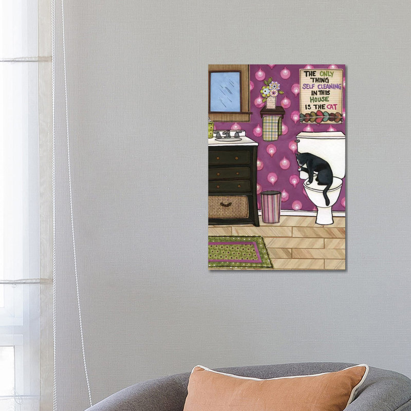 Autonettoyant par Jamie Morath-impression, H 26 po x l 18 po x 1,5 po, Pas de tapis, Toile tendue