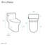 Toilette allongée à gauche une pièce Daxton 1,28 gpf