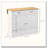 41.25" Rolling Kitchen Island with Drop Leaf