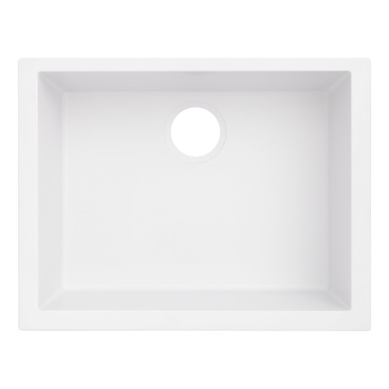 Holcomb 22" L Undermount Kitchen Sink, Cloud White