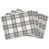 Blanc / carreaux gris