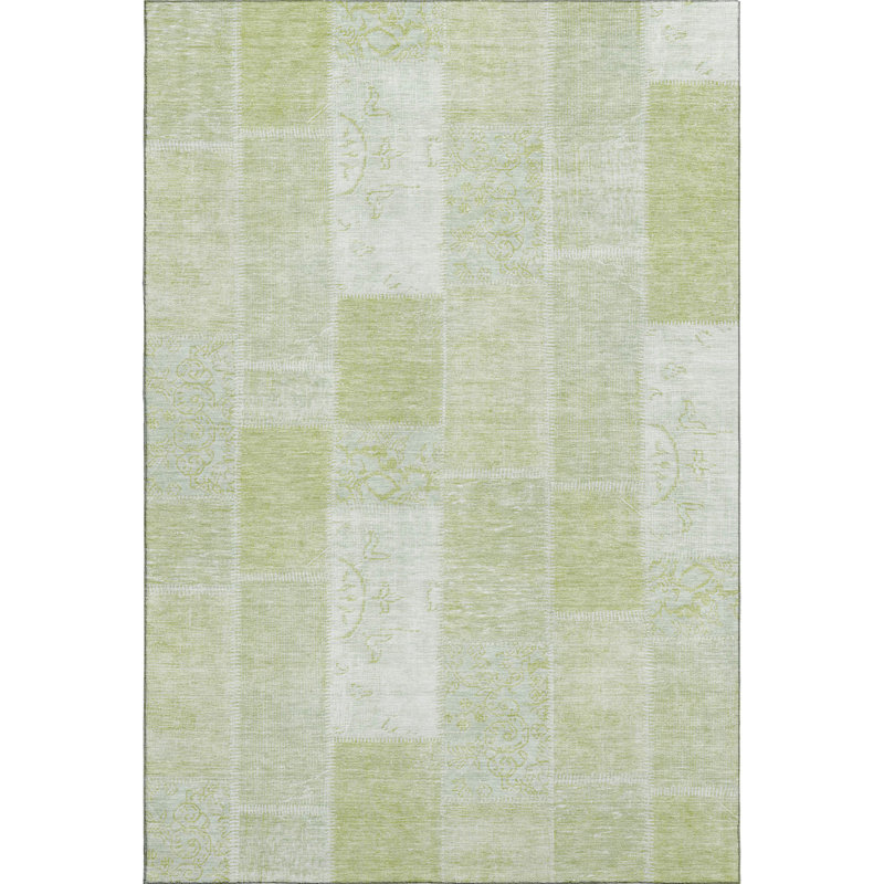 Tapis aloès Cerrito lavable à la machine de qualité supérieure, Rectangle 10 pi x 14 pi