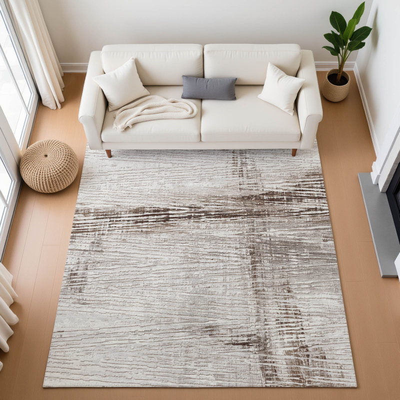 Premium Machine Washable Pirtle Stripes Rug, Rectangle 8' x 10'