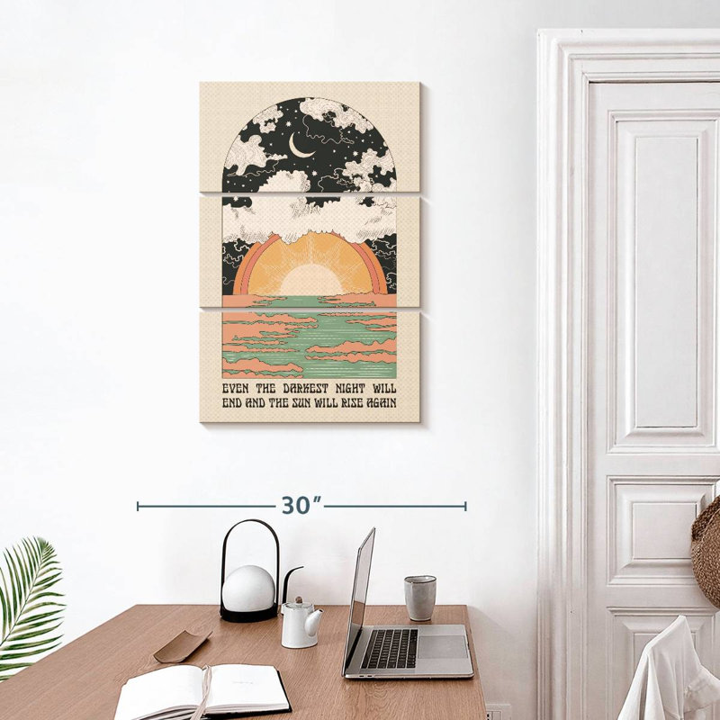 Tergel The Sun Will Rise, 32" H x 20" W