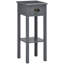 Table de bout à 2 niveaux avec tiroir HOMcom, table de bout étroite avec tablette inférieure, pour le salon ou la chambre à coucher, gris-1145236490