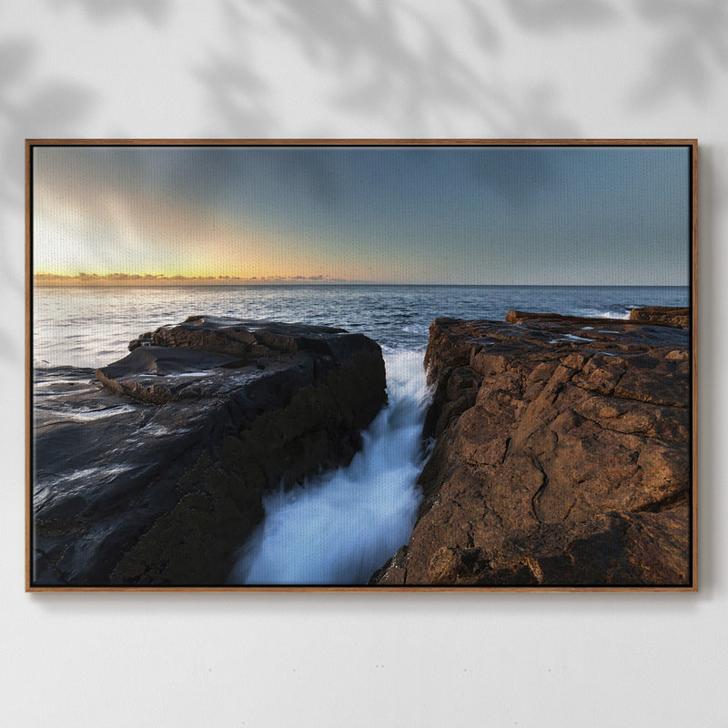" The Road Out To Sea ", Walnut, 41" H x 27" W x 2" D